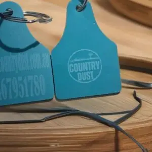 Misc Cattle Tag Key Ring