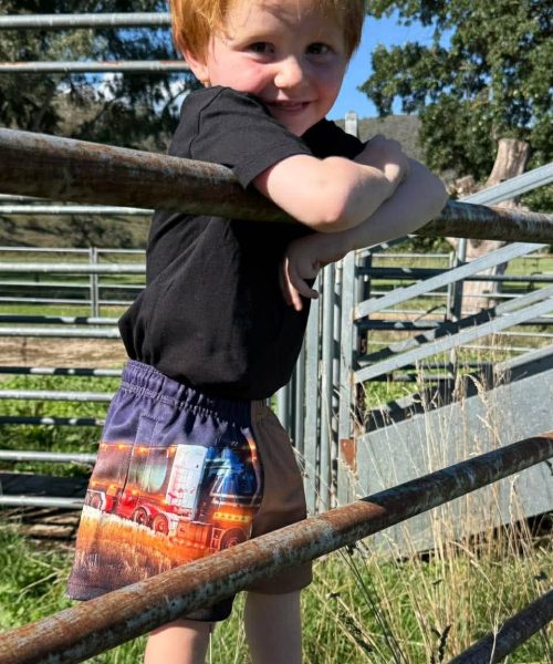 Kids Night Truck Shorts